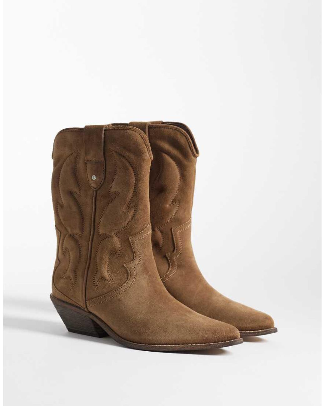 Bronx Brown Chel-sey Western Ankle Boots