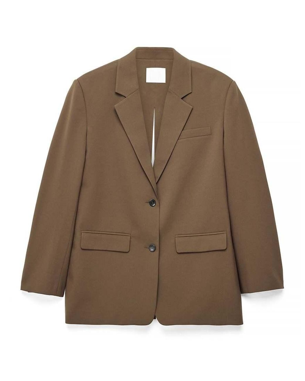NA-KD Brown Oversized Tie Back Detail Blazer
