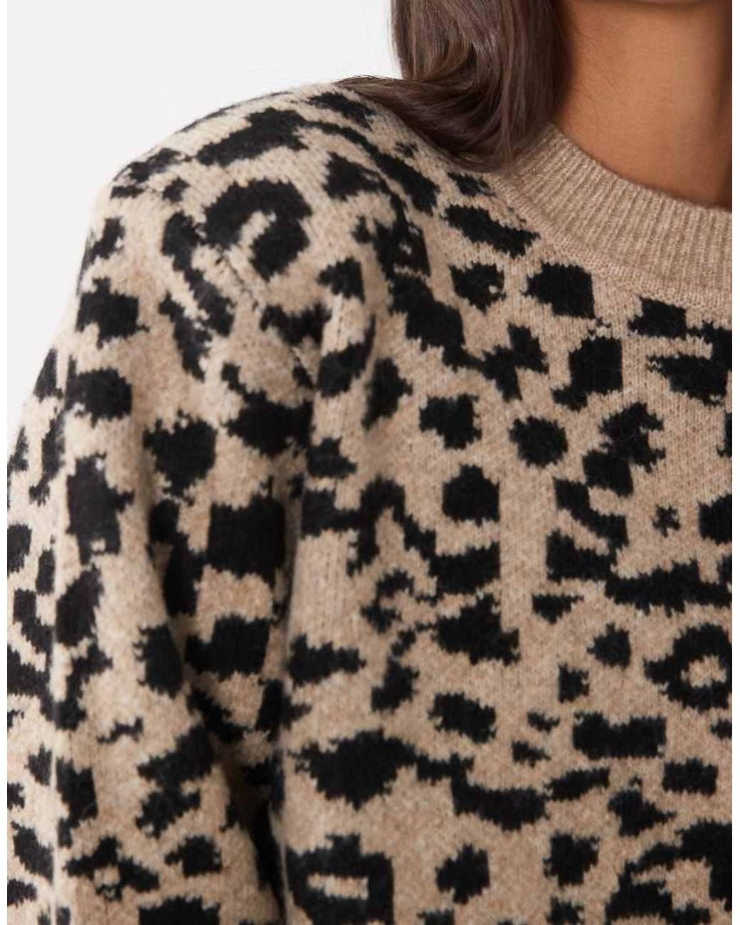 ASOS Brown Drop Shoulder Pad Longline Jumper