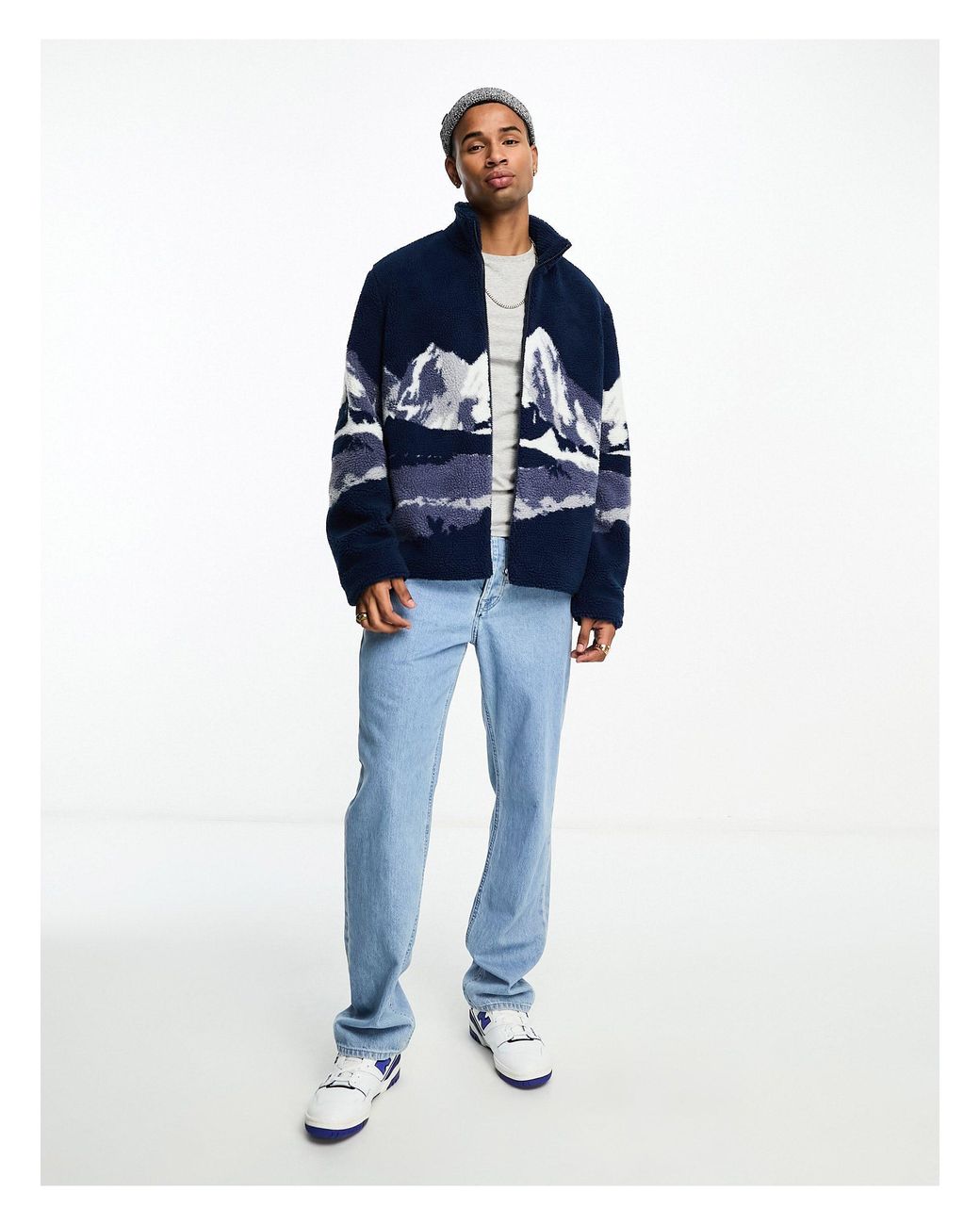 Oversized borg jacket cheap