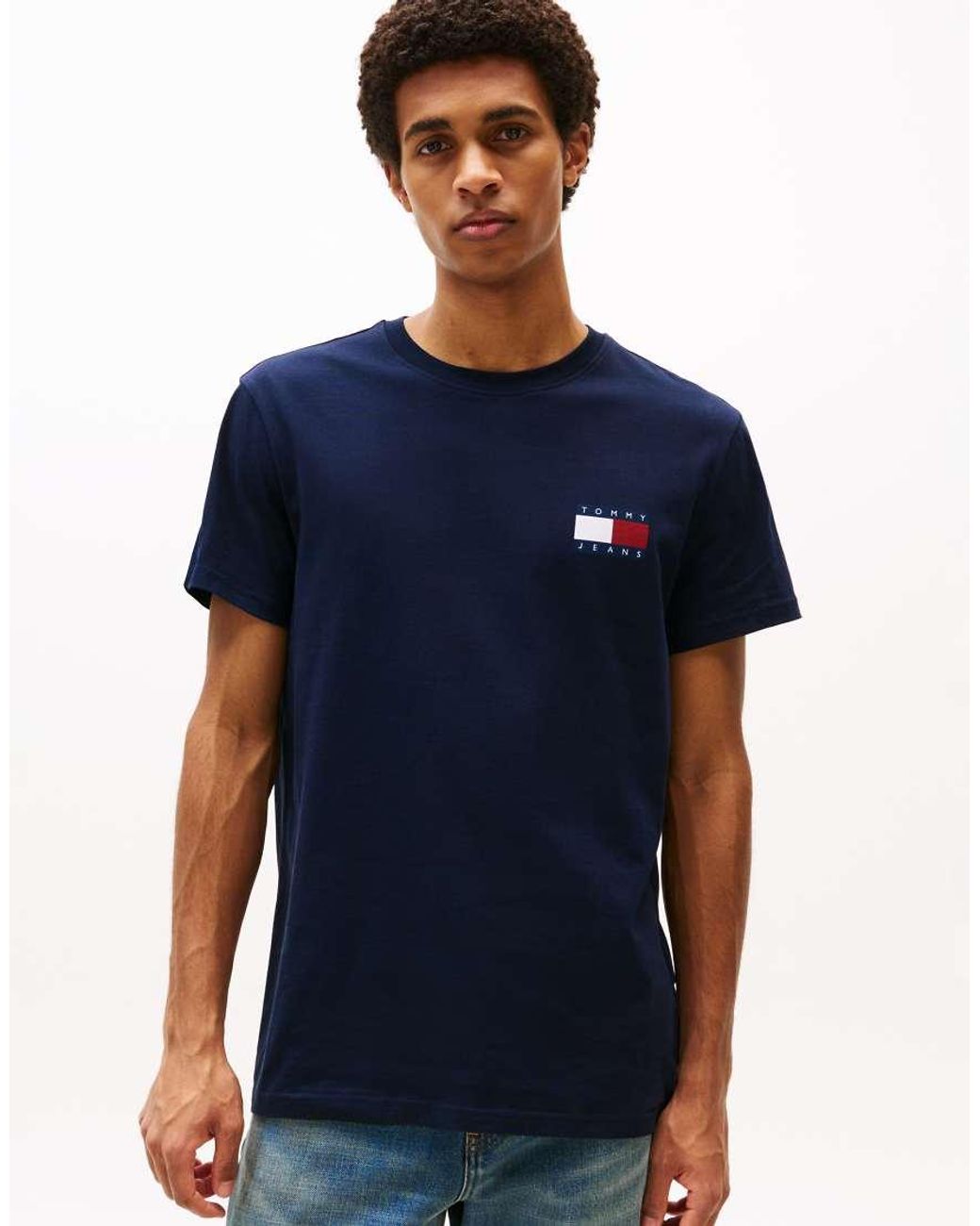 Tommy Hilfiger Blue 2-pack Slim Fit Flag Logo T-shirts for men