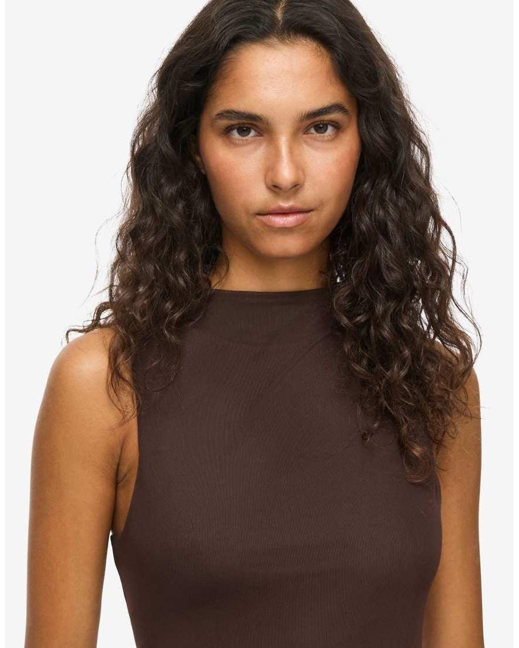 Noisy May Brown Sleeveless Dress