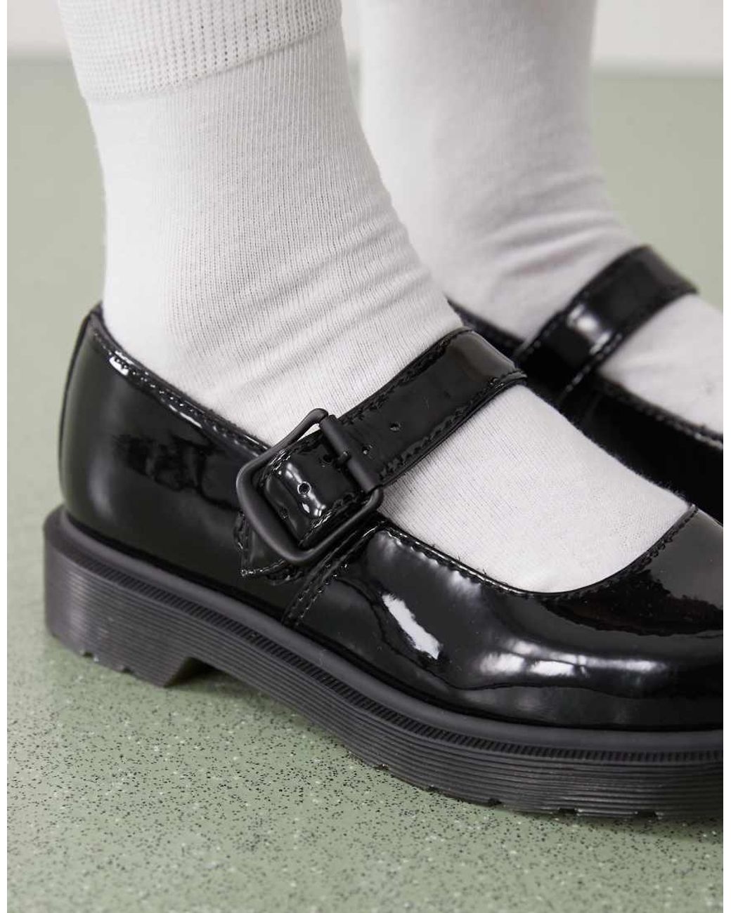 Dr. Martens Black Mariel Patent Shoe