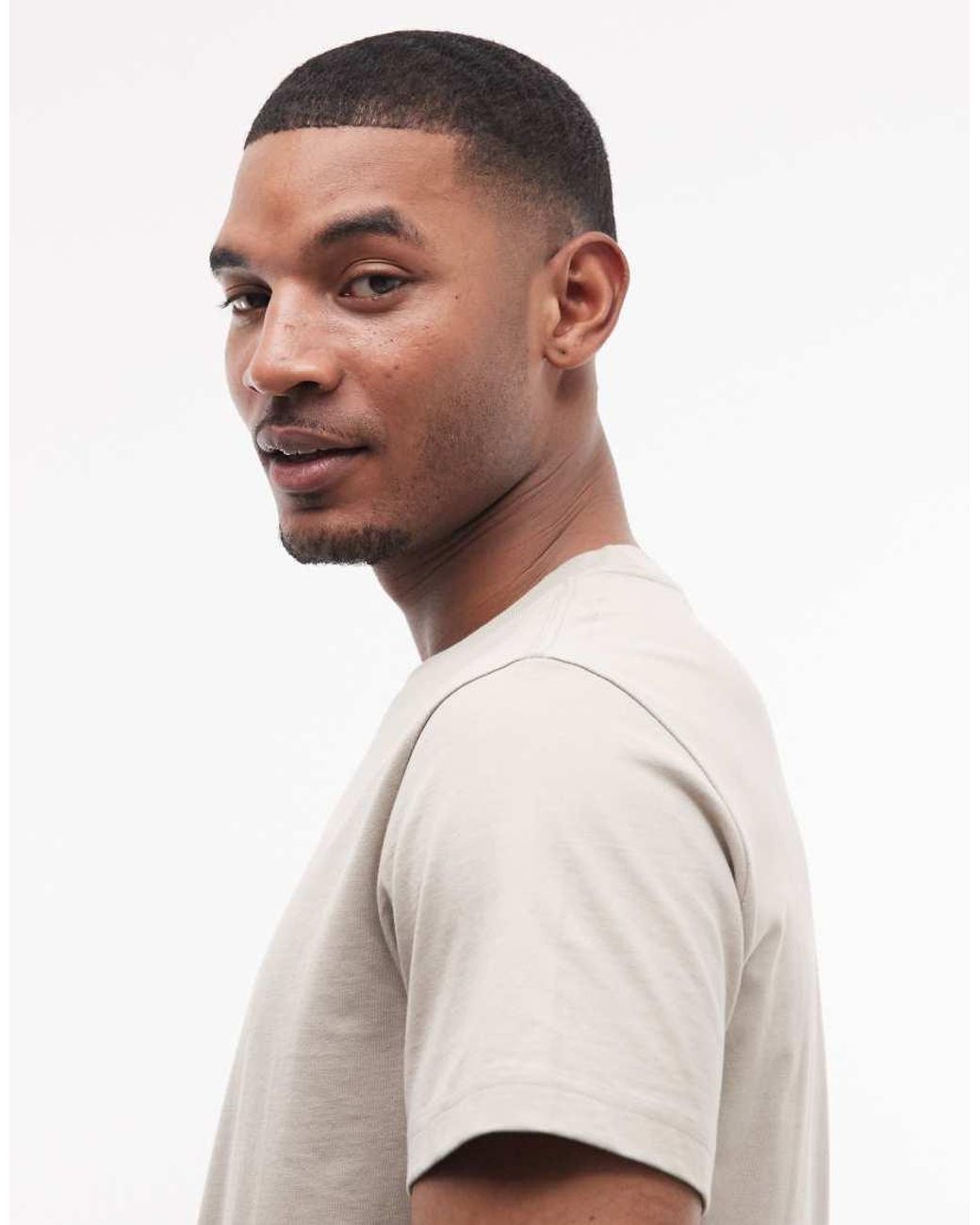 Weekday White Oversized Boxy Fit T-shirt for men