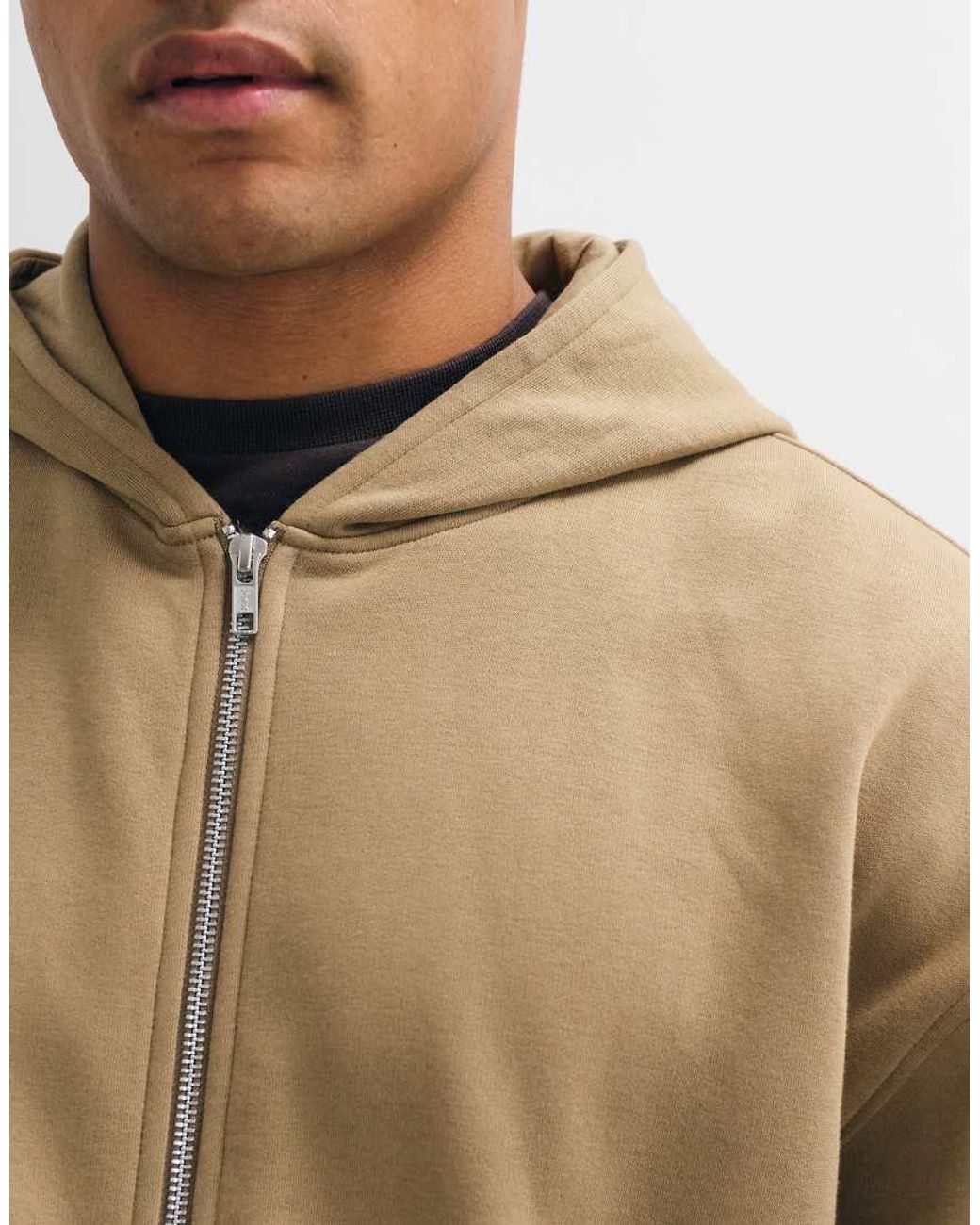 ASOS Brown Relaxed Hoodie With Print for men