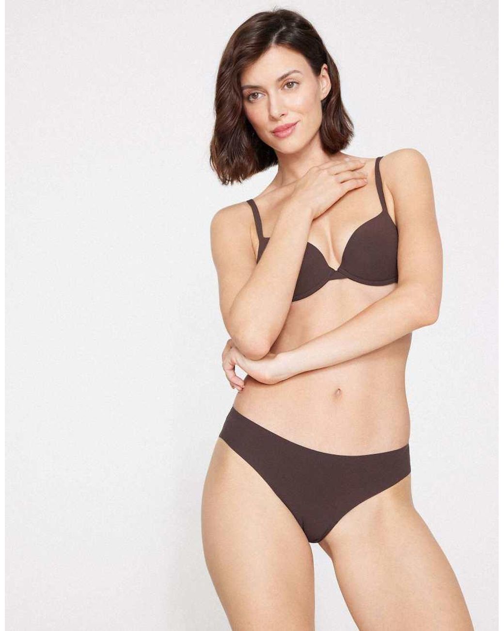 Tezenis Natural Laser-Cut Microfibre Knickers