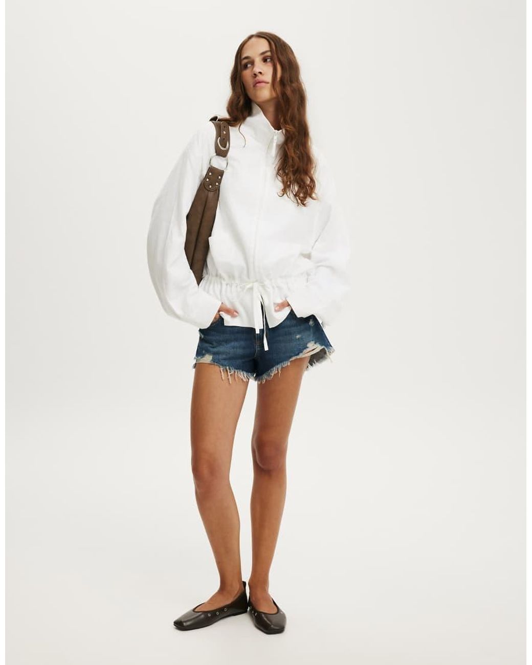 Cotton On White Knox Summer Parka Jacket