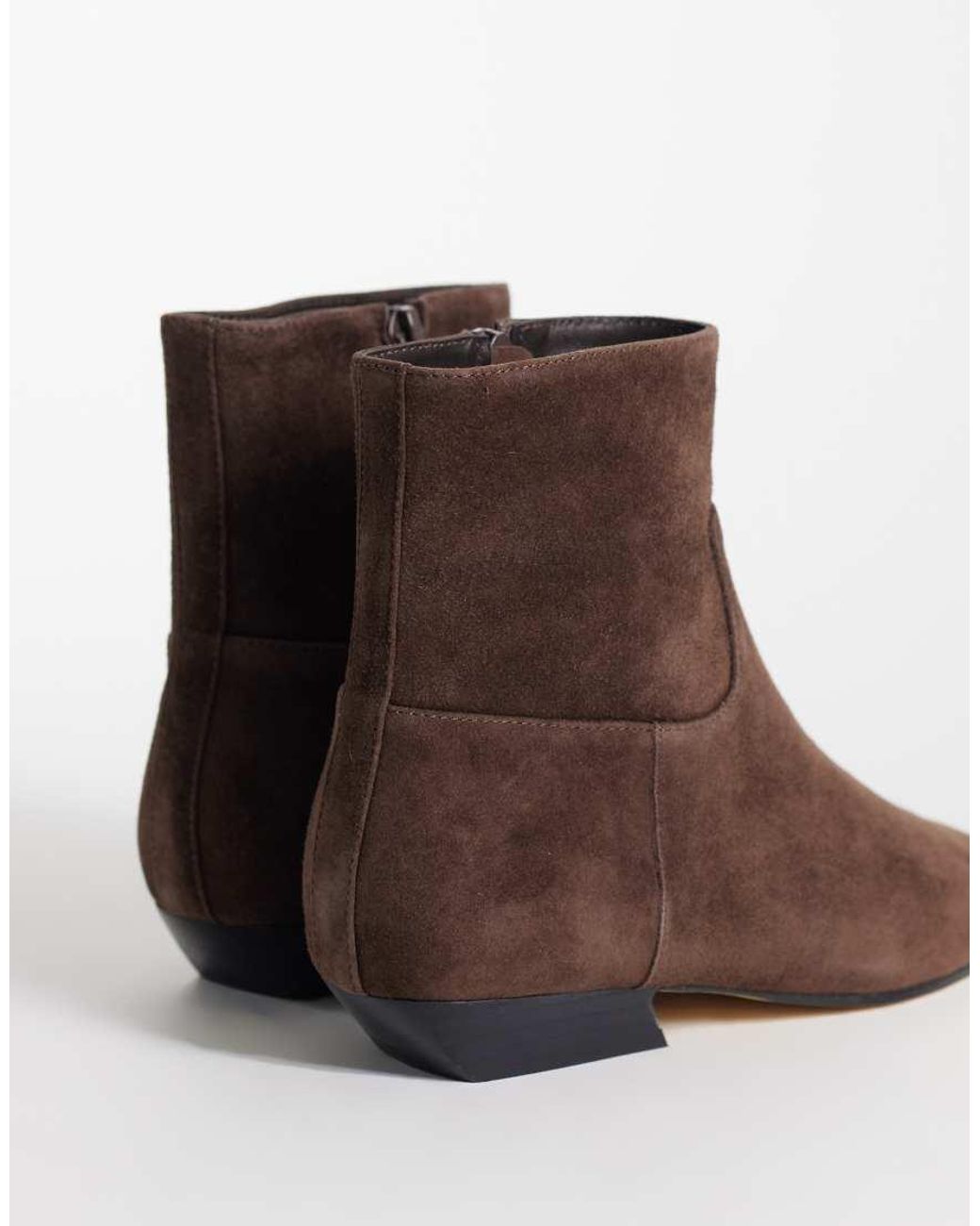 Tony Bianco Brown Rupert Low Ankle Boots