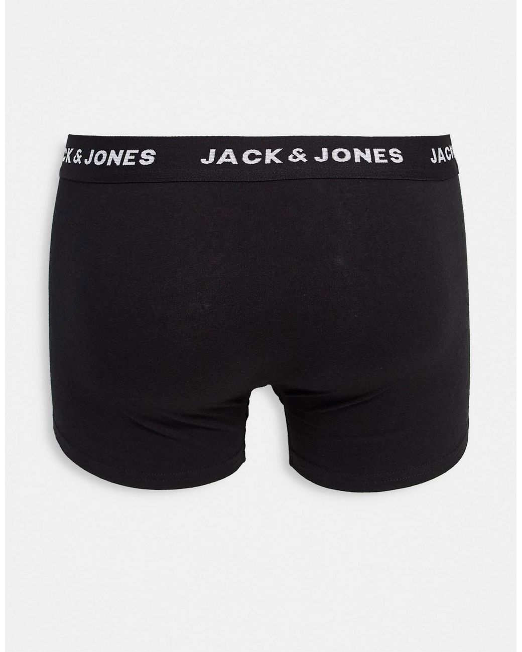 Jack & Jones Black 5 Pack Trunks for men