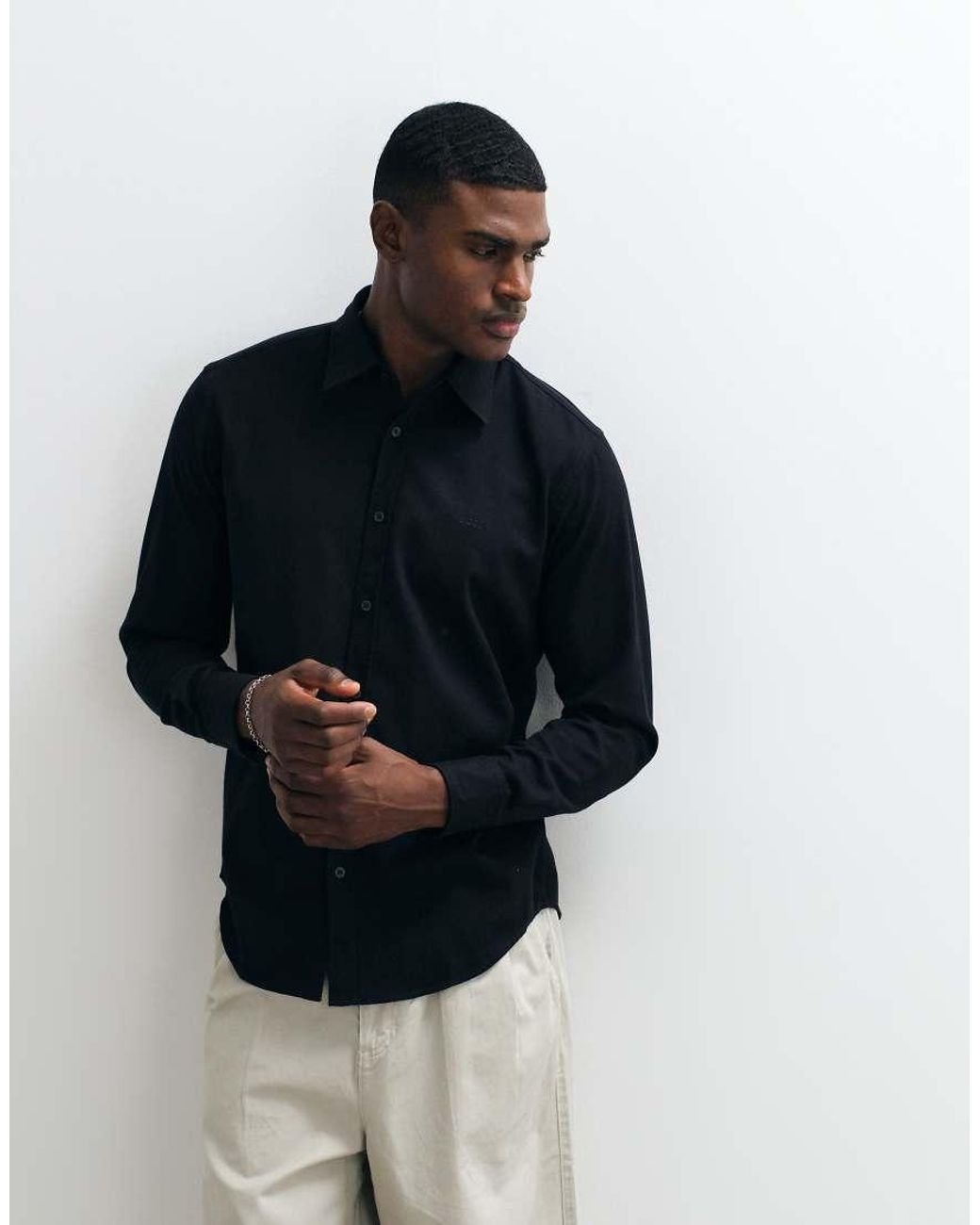 Boss Black Regular Fit Pique Shirt for men