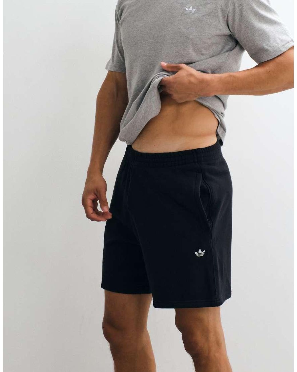 Adidas Originals Gray Essential Shorts for men