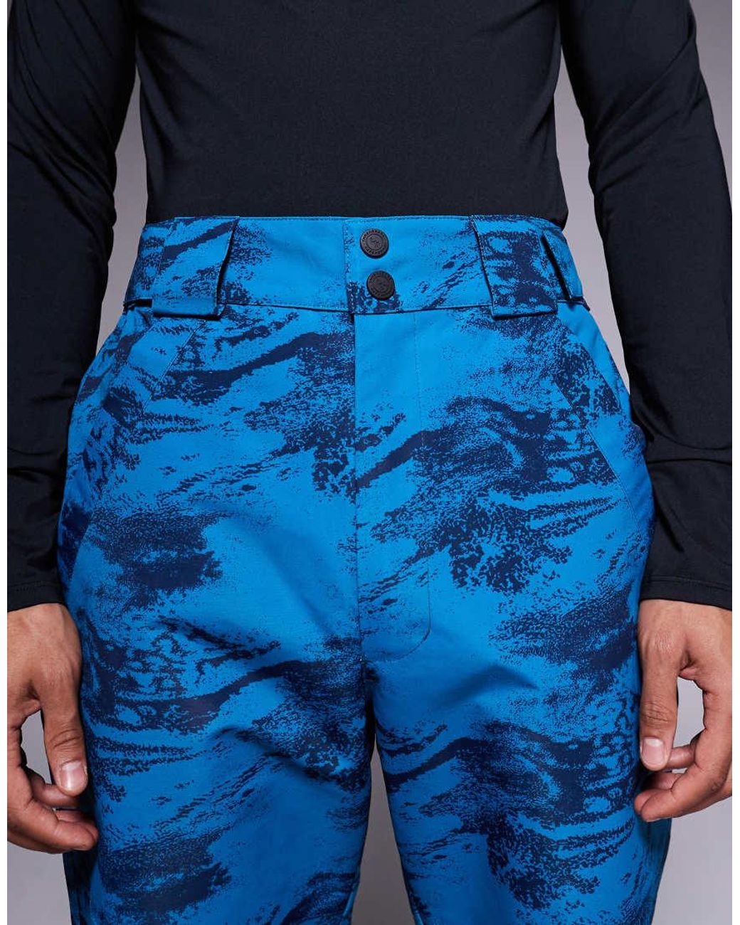 Pantaloni Da Sci Con Stampa E di Threadbare in Blue da Uomo
