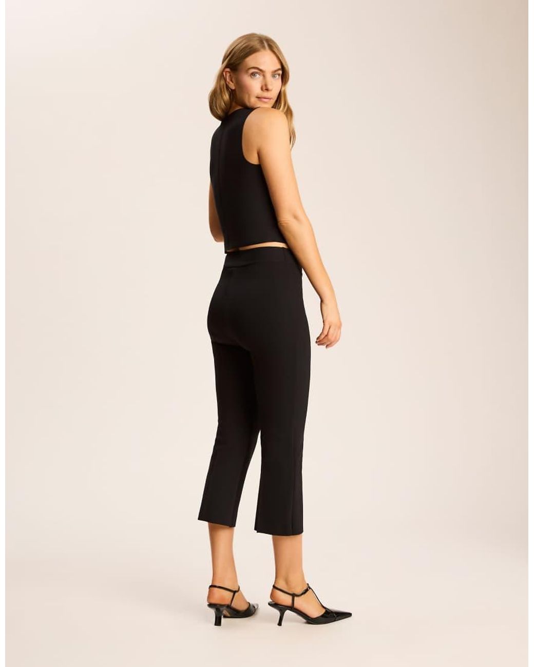 Commando Black Neoprene Ceo V-Neck Shell Top