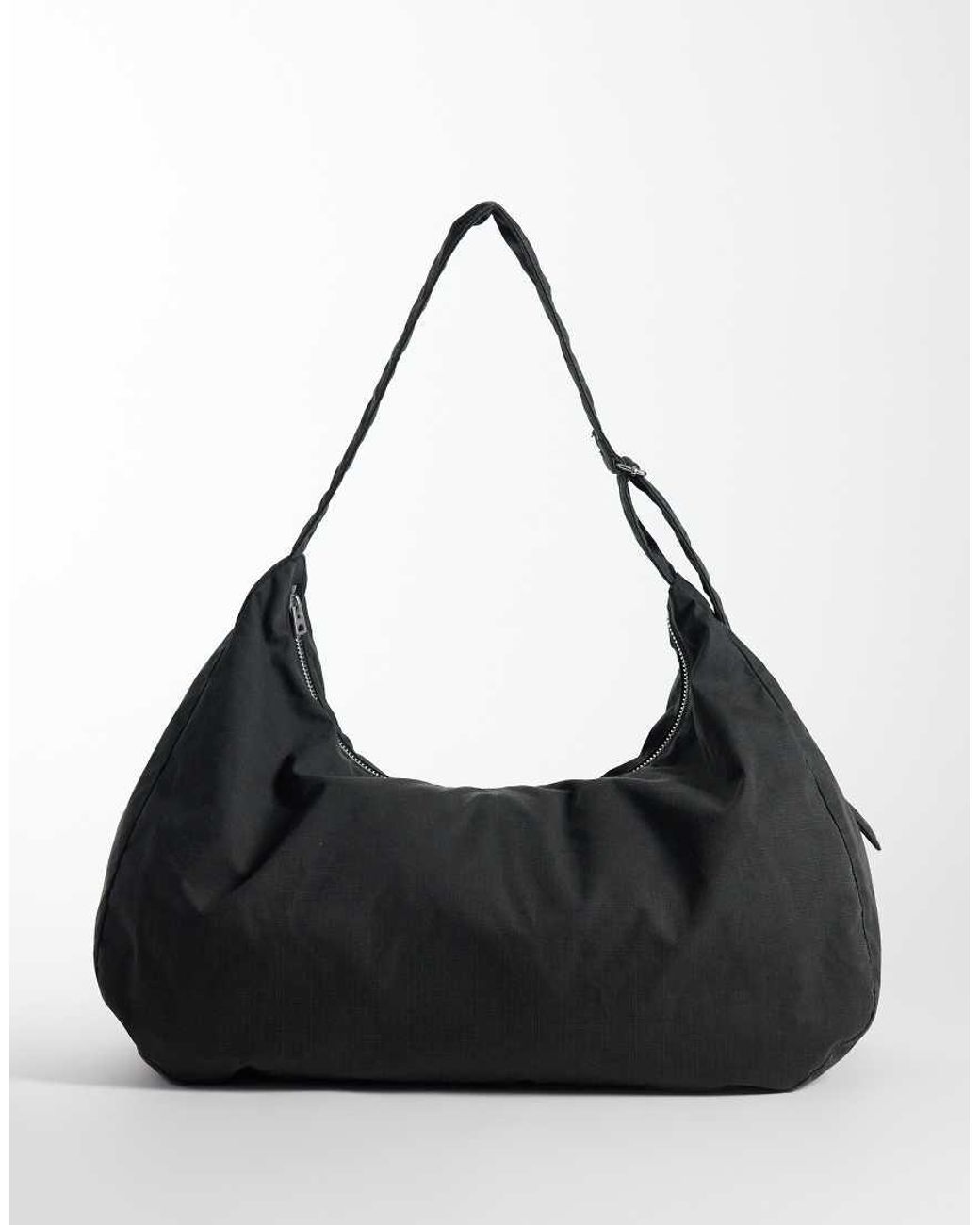 Weekday Black Large Ripstop Tote Bag