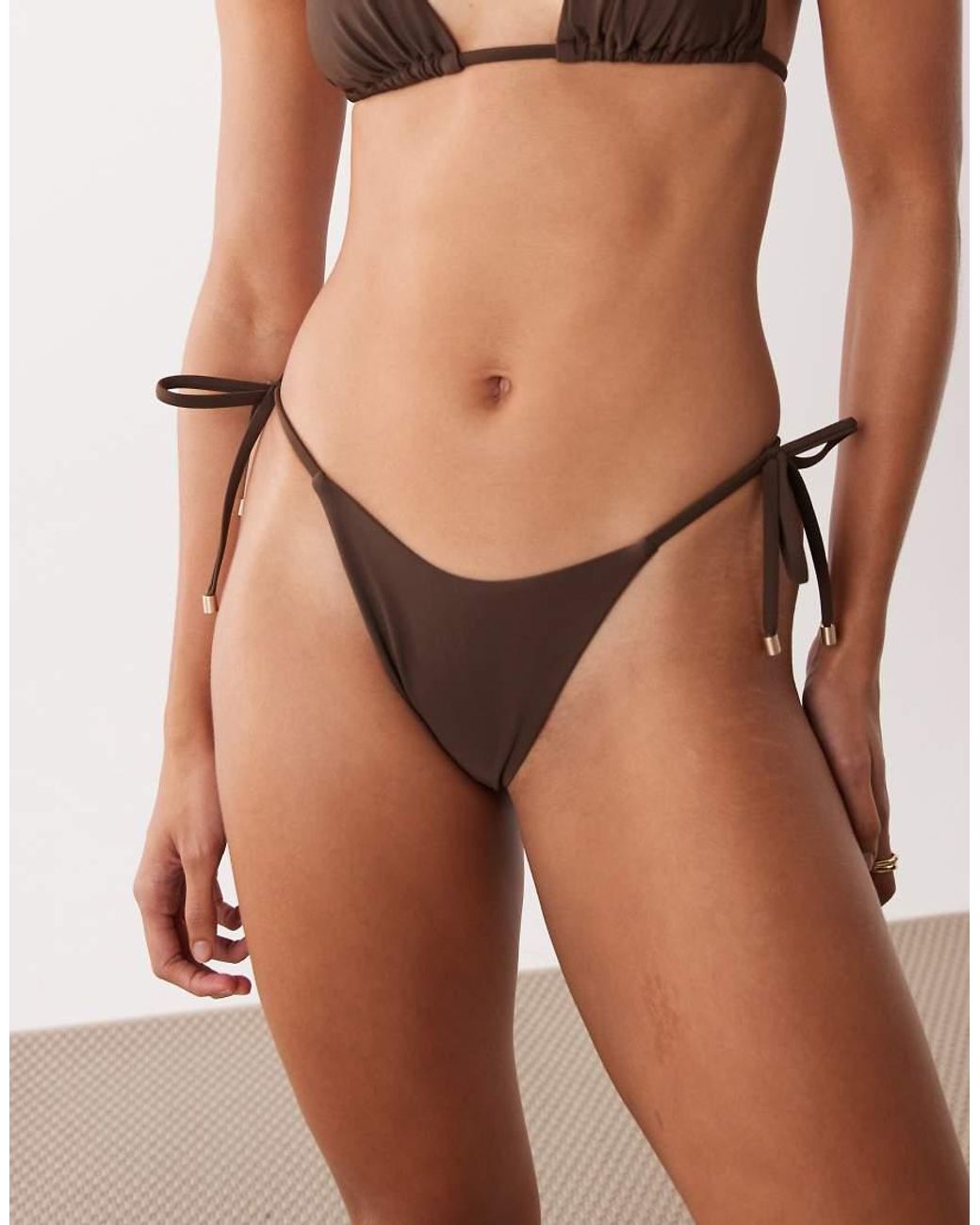Rhythm Brown Classic Tieside Bikini Bottoms