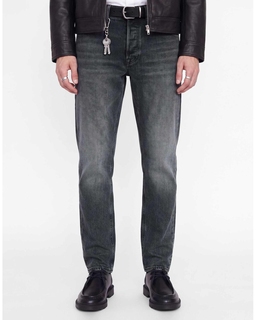 Jack & Jones Clark jeans im tapered fit mit mittlerer leibhöhe aus em denim in Blue für Herren
