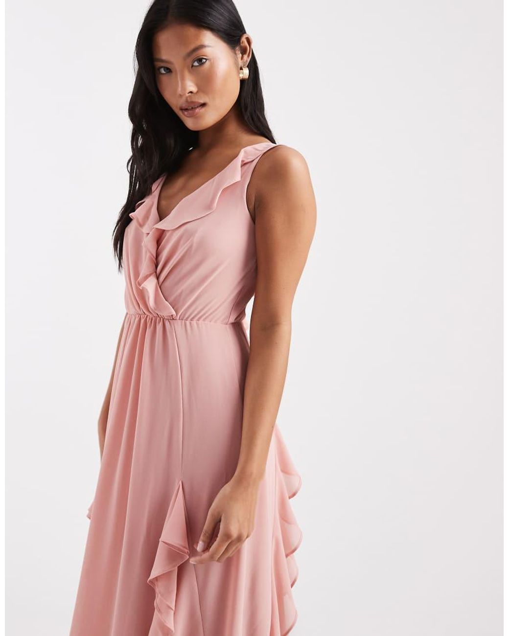 Vestito Lungo Da Damigella di TFNC London in Pink