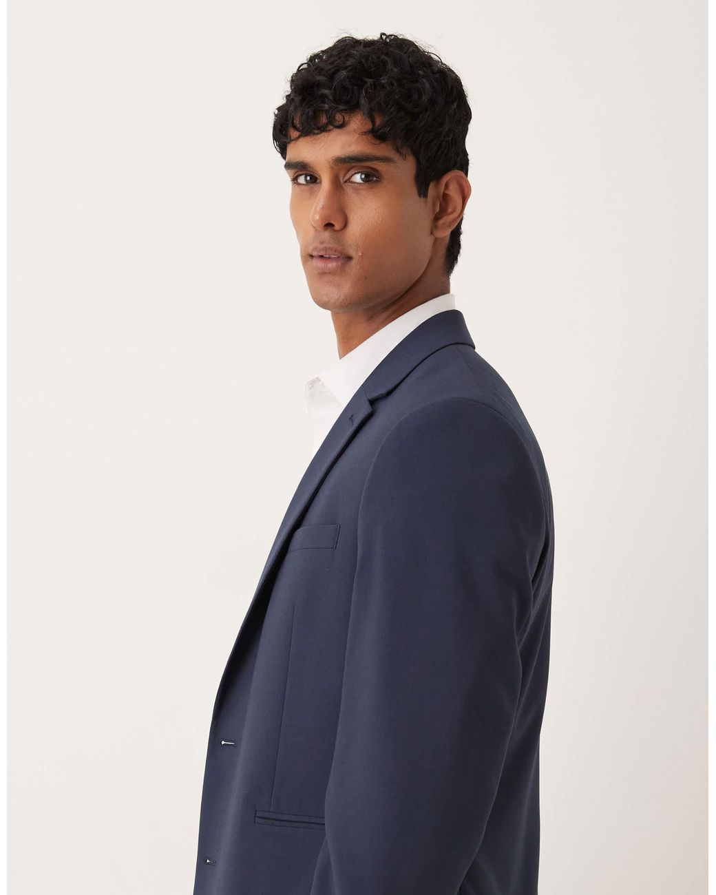 ASOS Blue Slim Suit Jacket for men