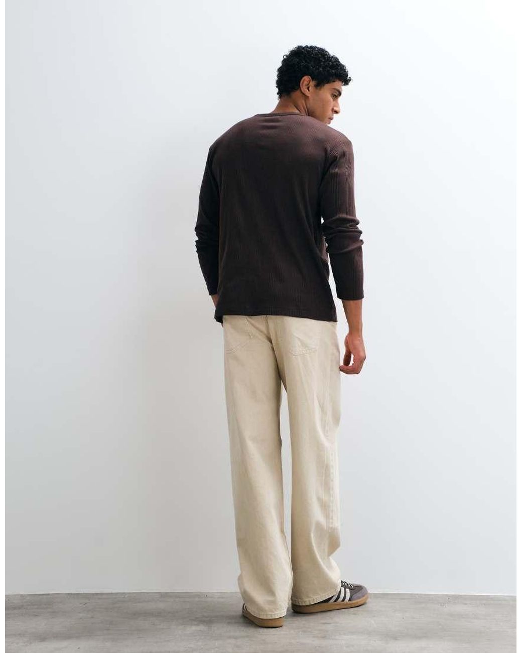 ASOS Natural baggy Jeans for men