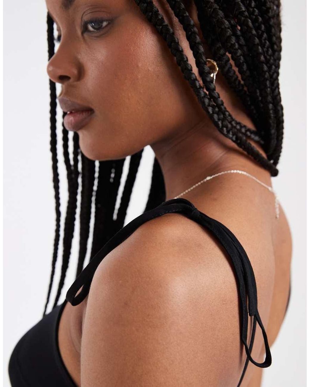 Vero Moda Black Easy Tie Shoulder Cami Mini Dress