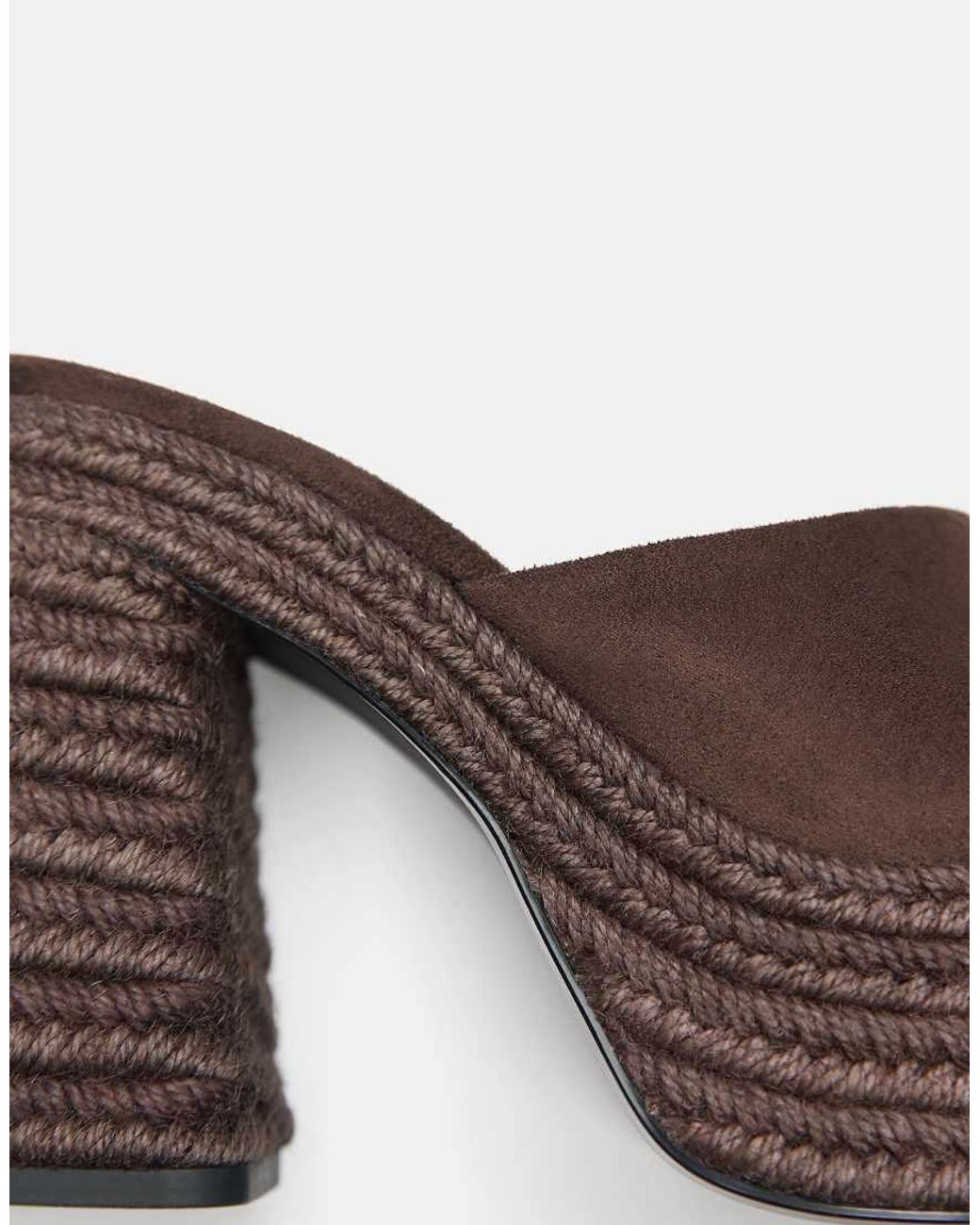 Pull&Bear Brown Jute Platform Clogs