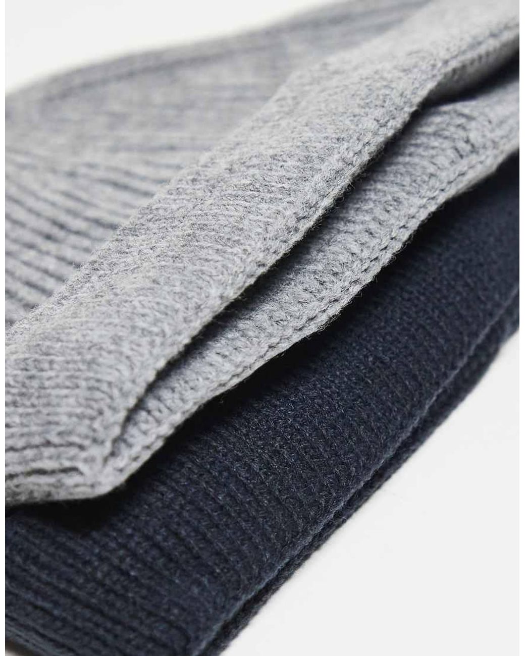 Only & Sons Blue 2 Pack Fisherman Beanie Hats for men