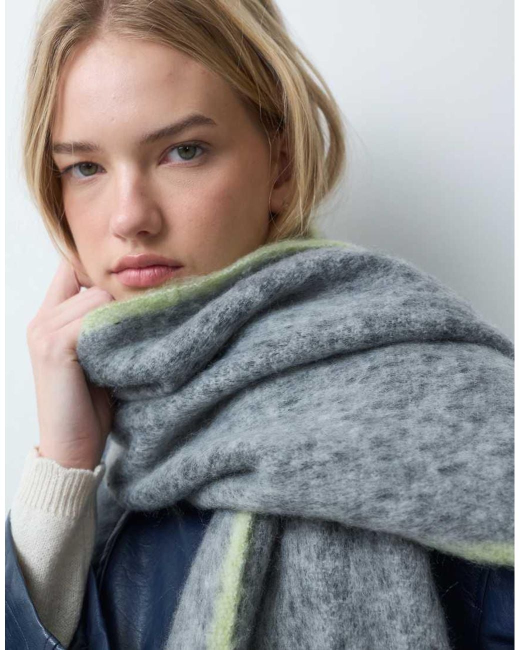 Threadbare Blue Oversized Scarf