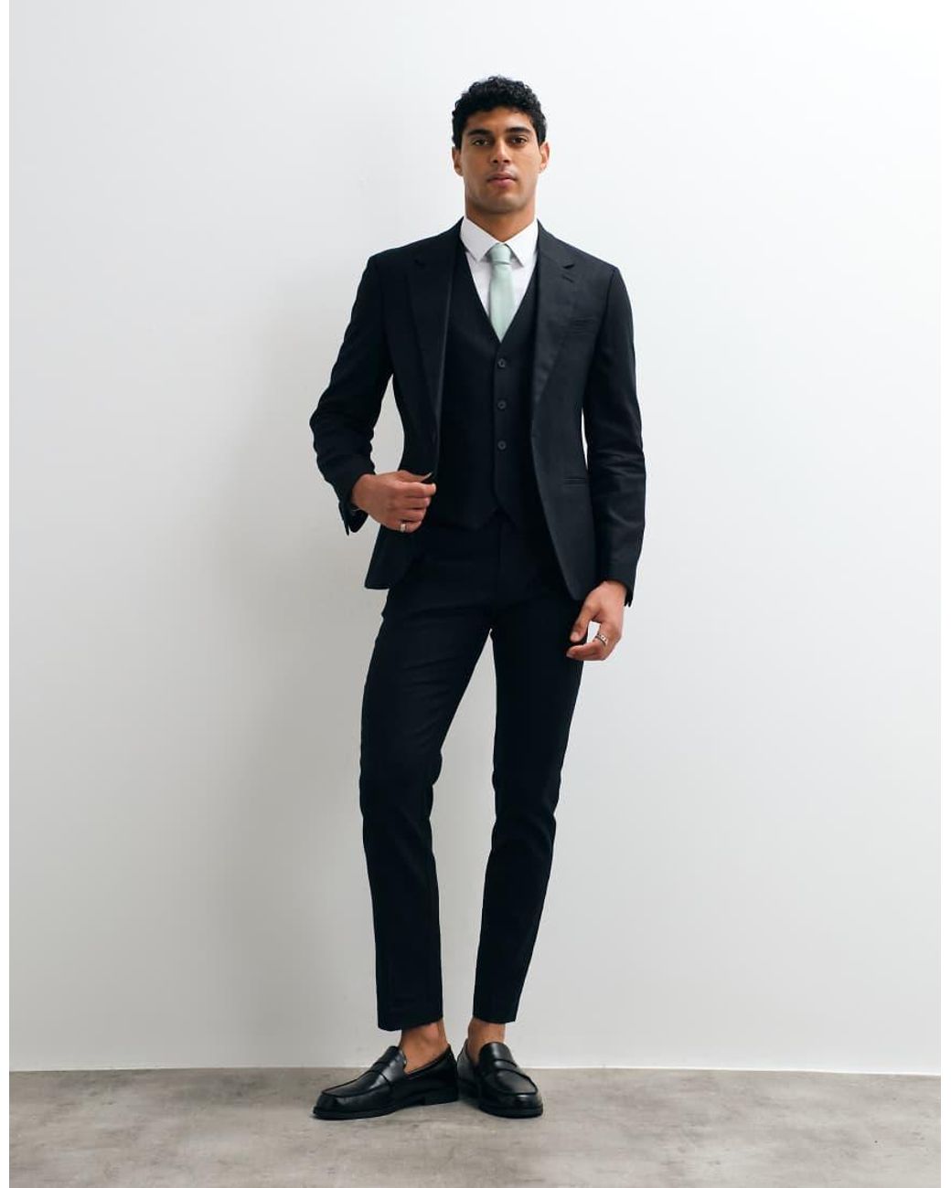 ASOS Black Suit Waistcoat for men