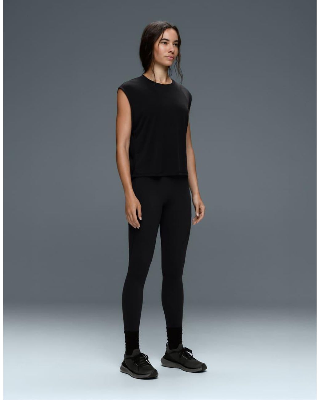 Oysho Black Modal Blend Sleeveless T-shirt