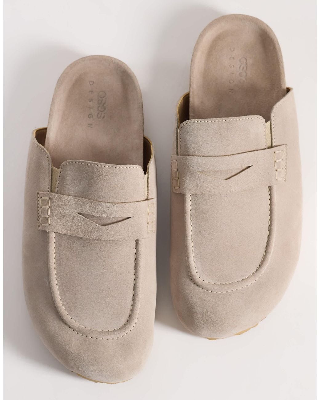 ASOS White Penny Loafer Mule for men