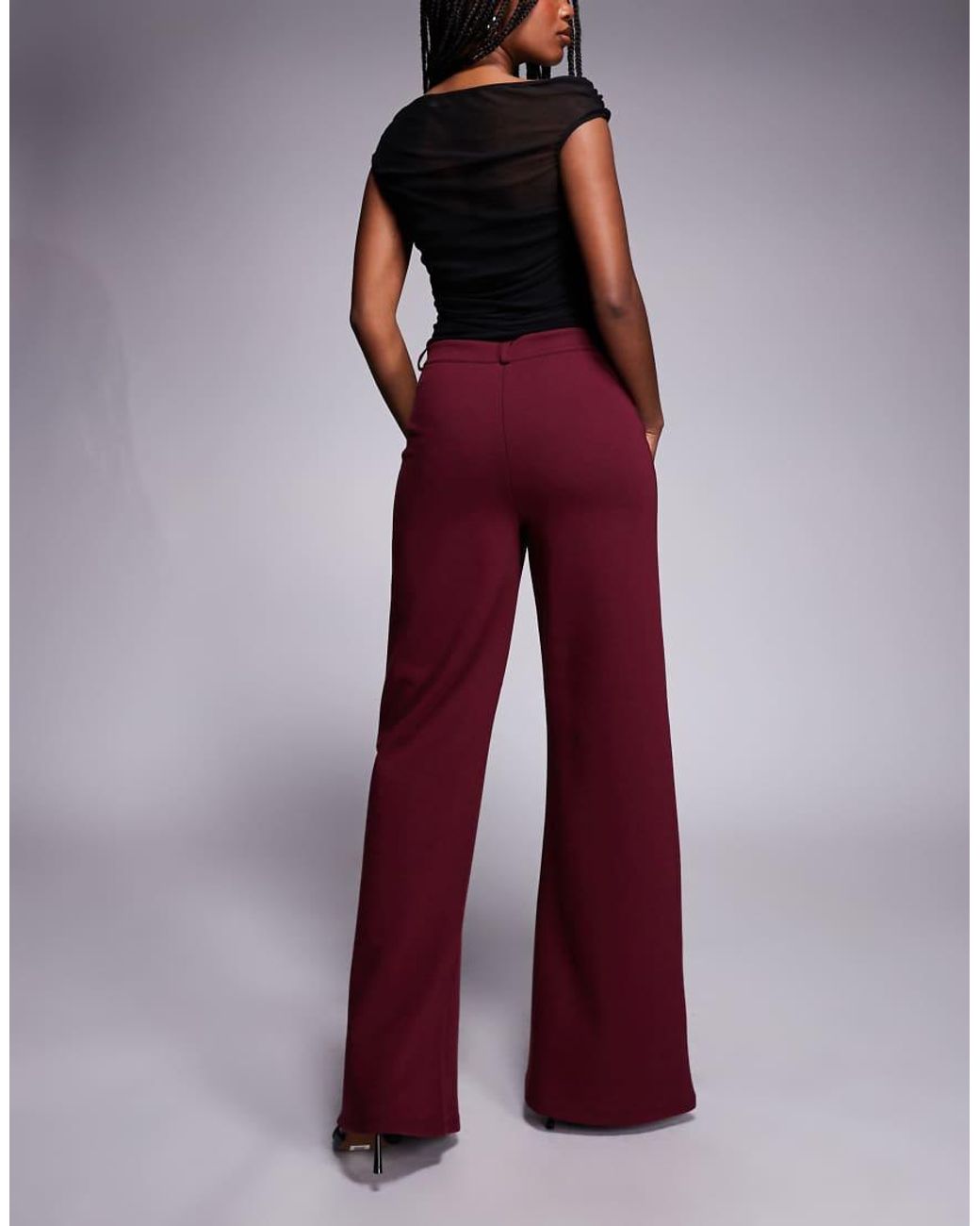 ASOS Tailored Wide Leg Jersey Trouser