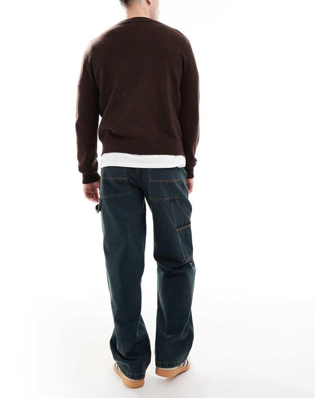 Collusion Black X011 Carpenter Mid Rise Jean for men