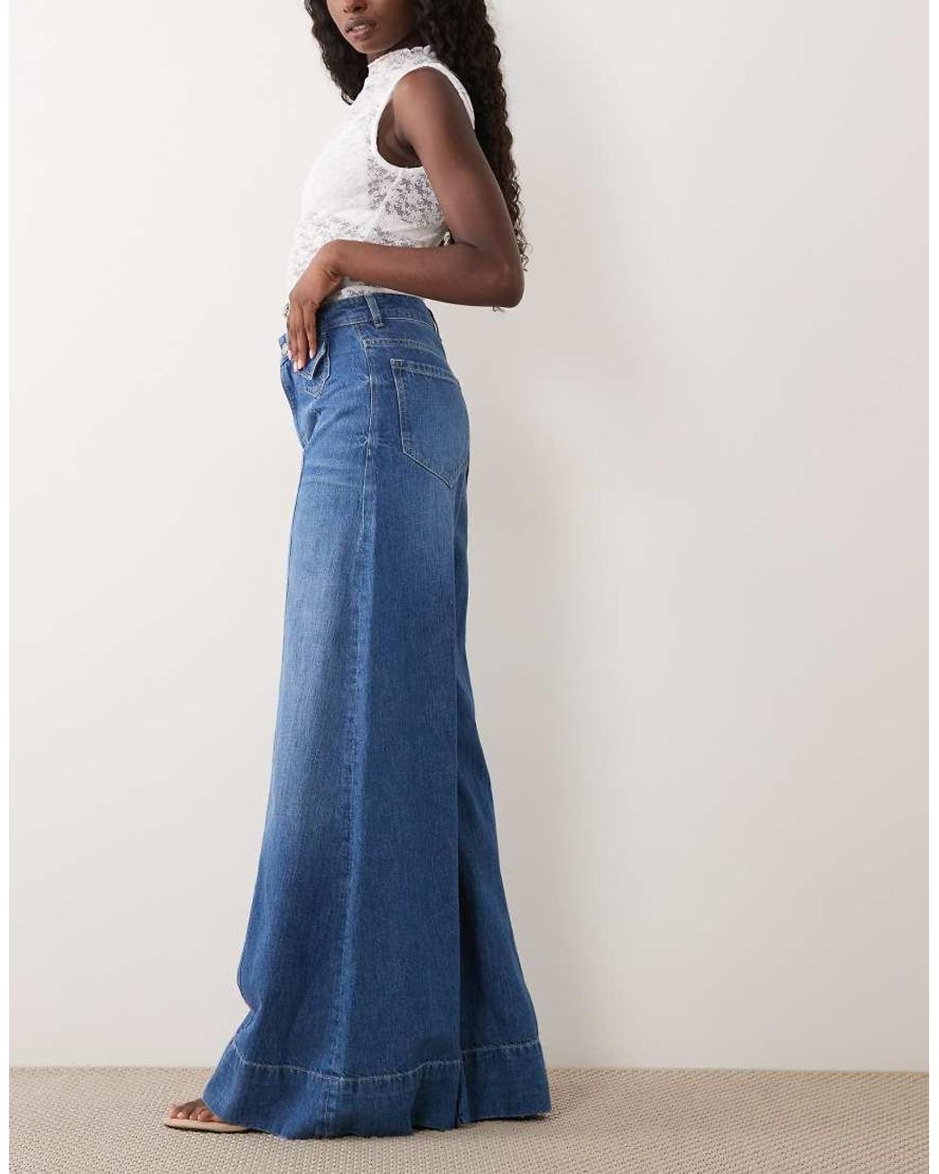 Boss Blue Co-Ord Wide Leg Jeans