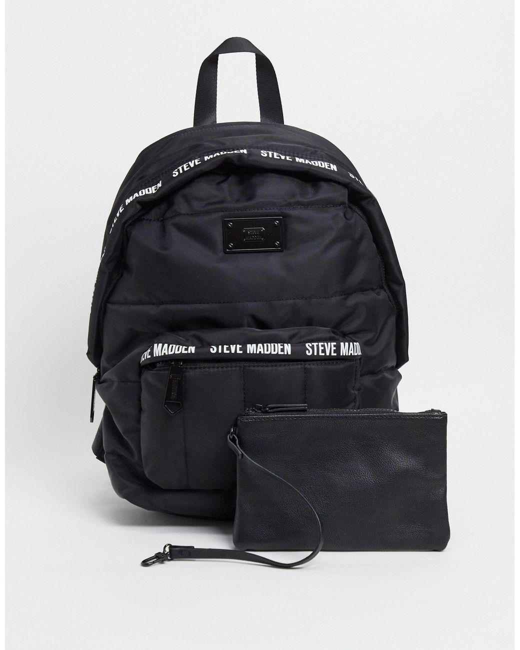 Steve Madden Ariaa Quilted Backpack in Black Lyst UK