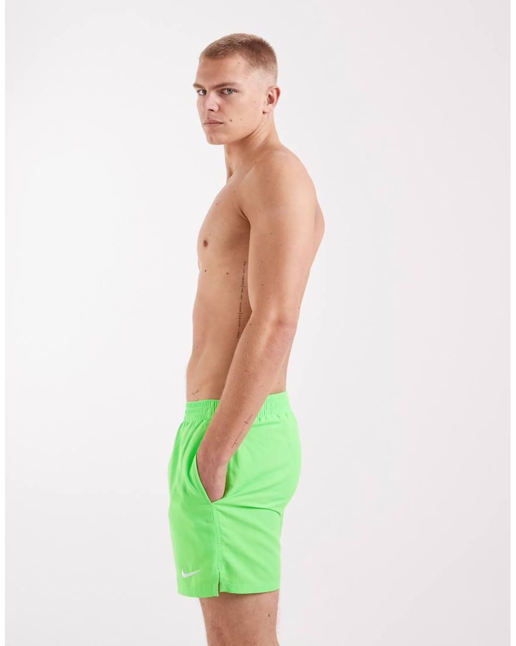 Nike Green Nike 5 Inch Volley Swim Shorts for men