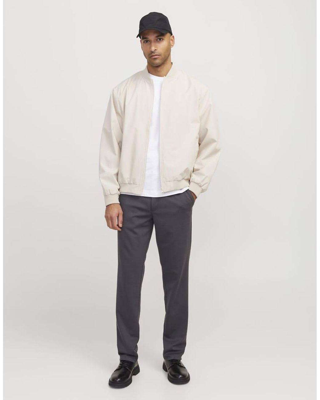 Jack & Jones White Chino Trousers for men