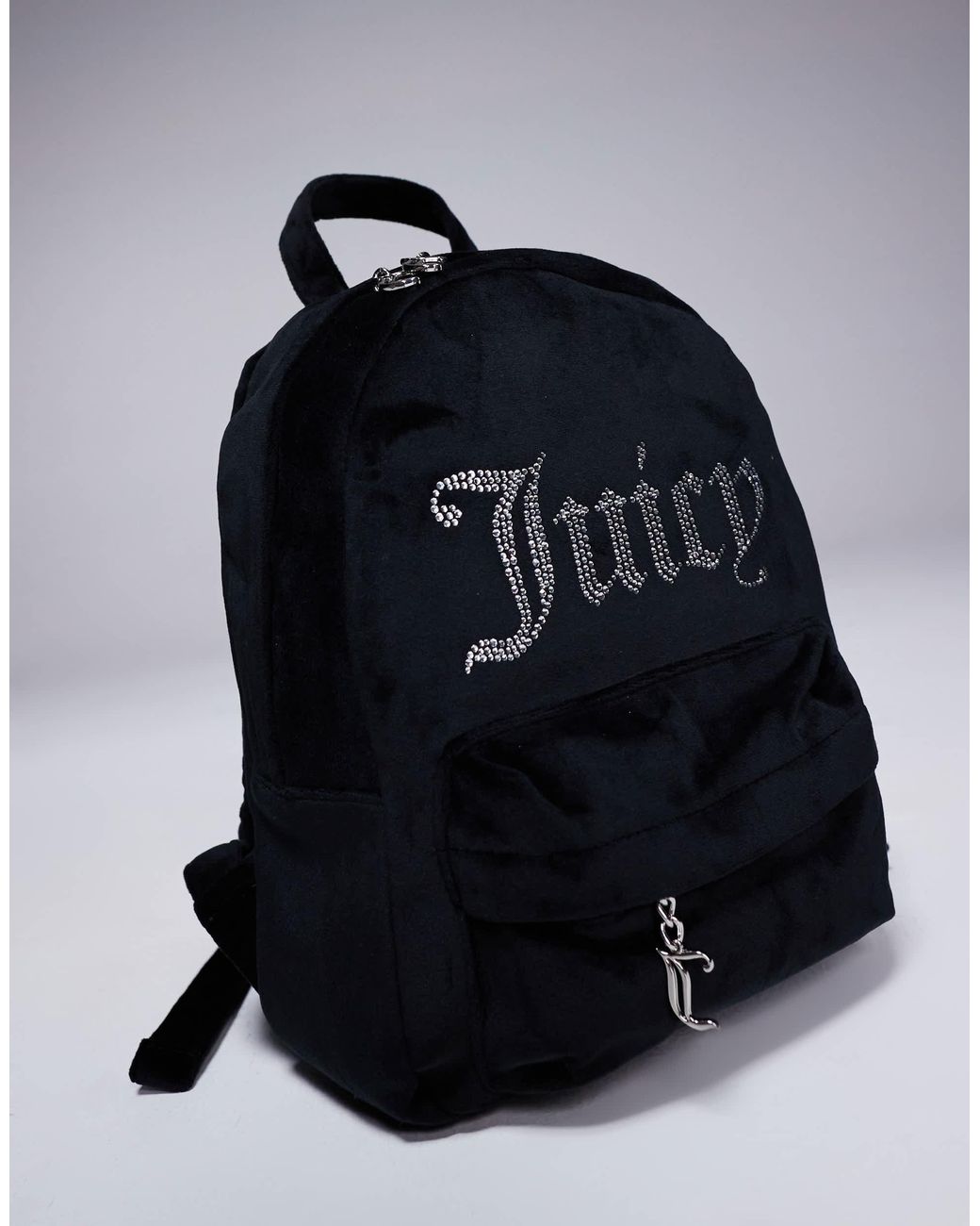 juicy couture velour mini backpack Amazon.com | Purse for Women, Logo Backpack with Front Zip Pocket, Top Handle & Adjustable Straps (Chocolate) inspired design Juicy Couture Pink Velour Mini