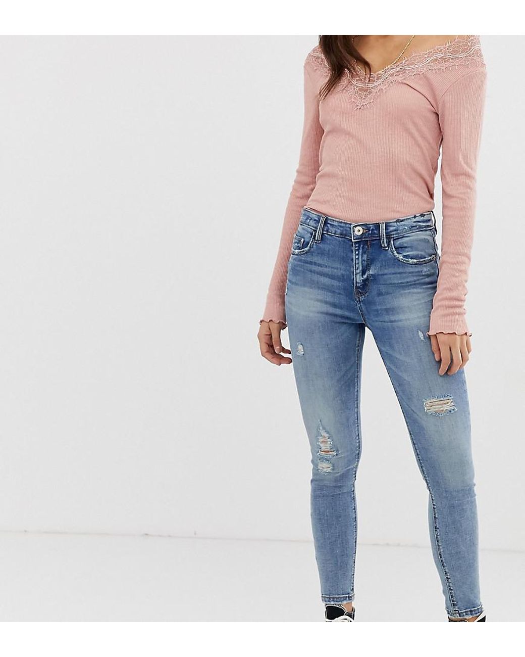 stradivarius blue jeans