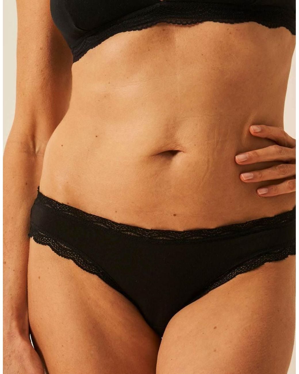 Stripe & Stare Black Original Knicker Four Pack