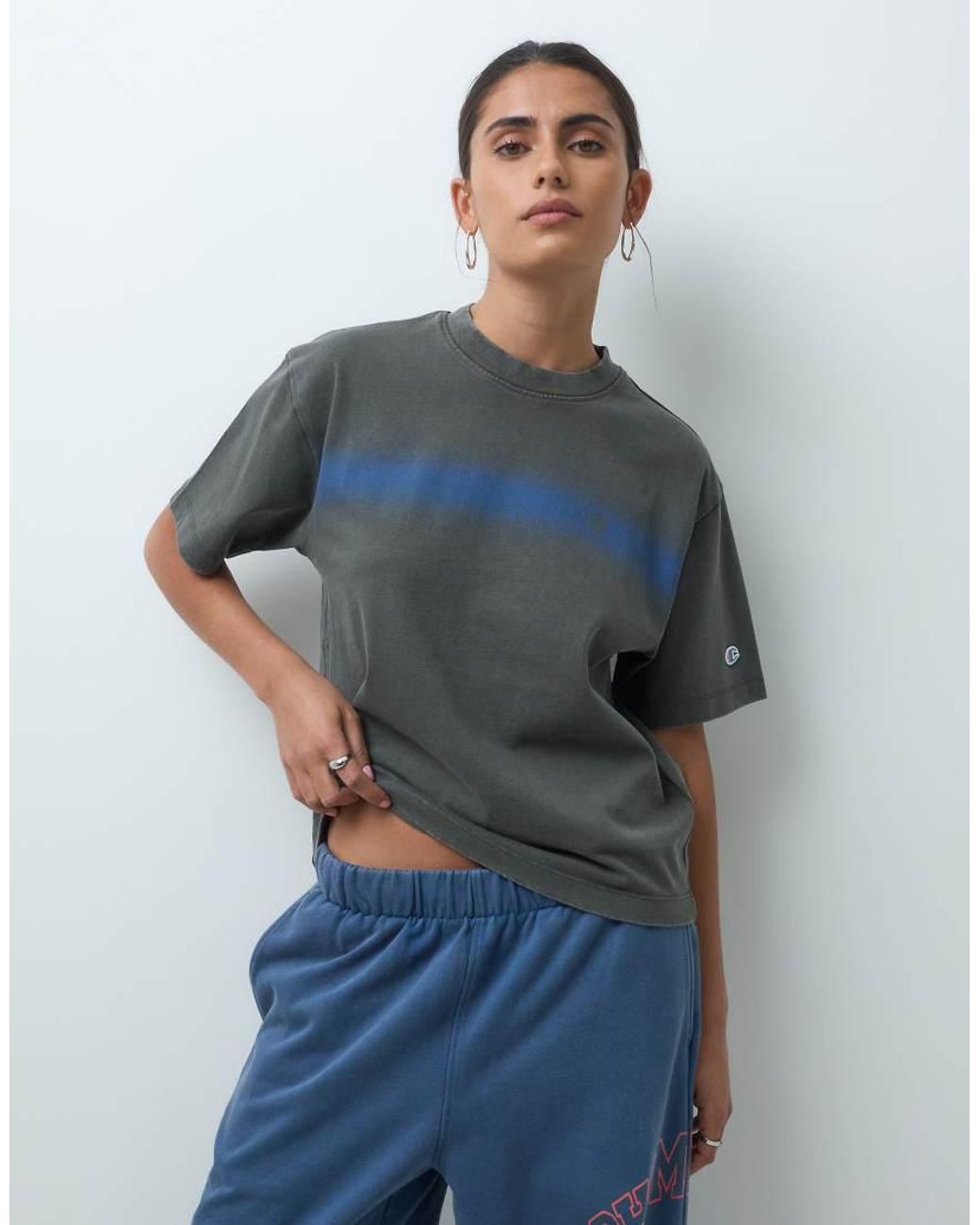 Champion Gray Future Memories Oversized T-Shirt