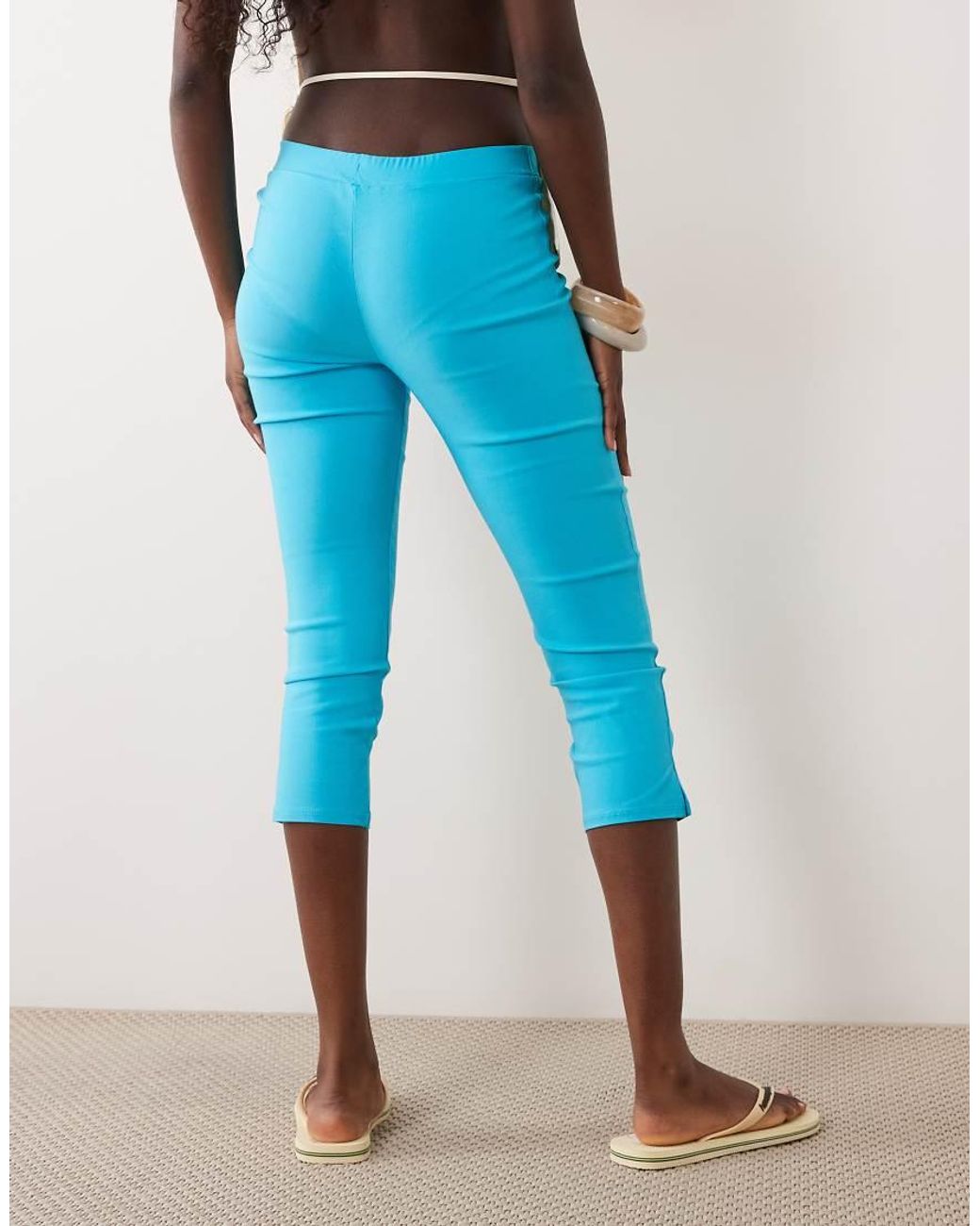 Miss Selfridge Blue Capri Trouser