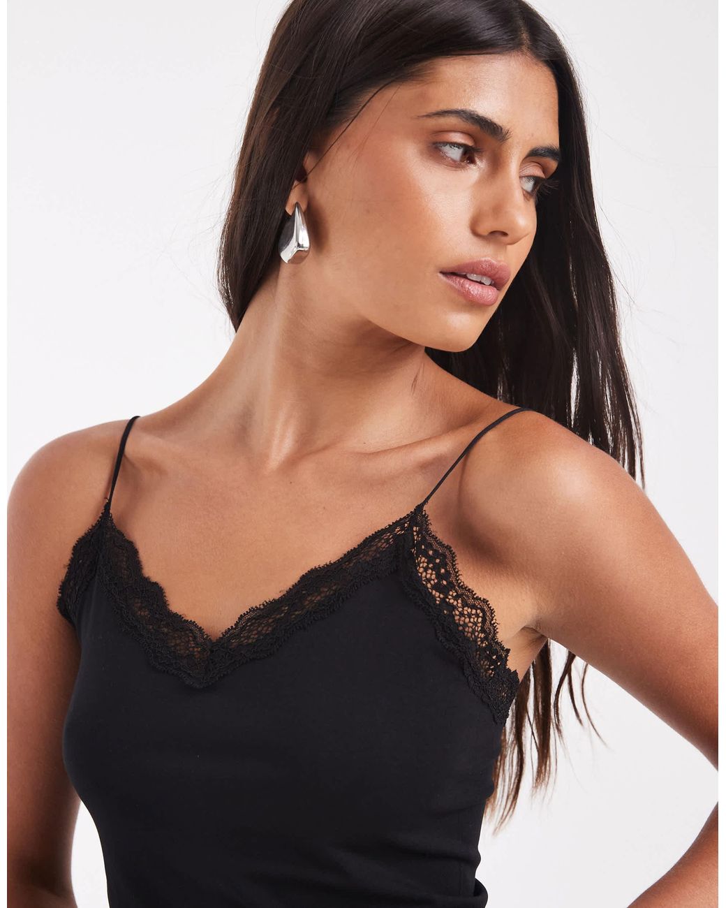 ONLY Black Seamless Lace Cami