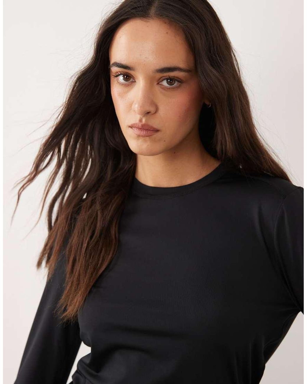 4505 Black Icon Active Quick Dry Long Sleeve Running Top