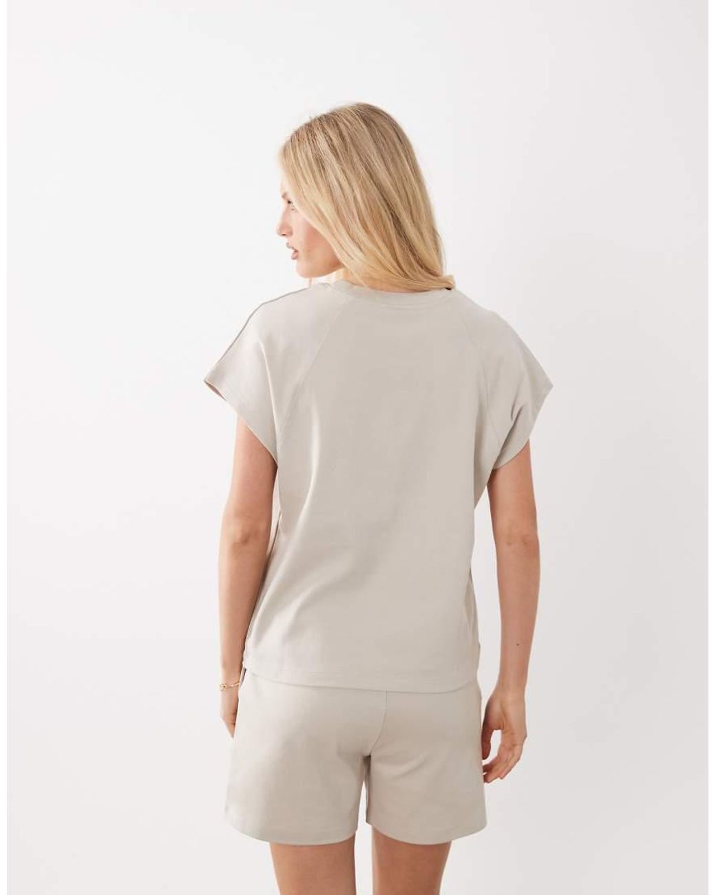 Jdy Natural Oversized T-Shirt Co-Ord