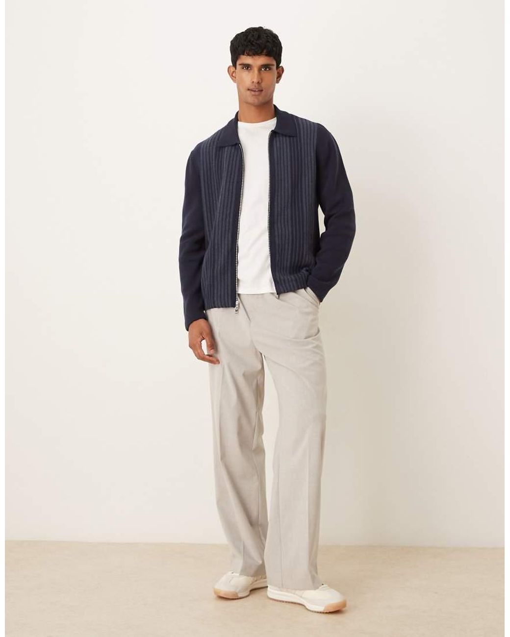 Abercrombie & Fitch Blue Full Zip Shacket for men