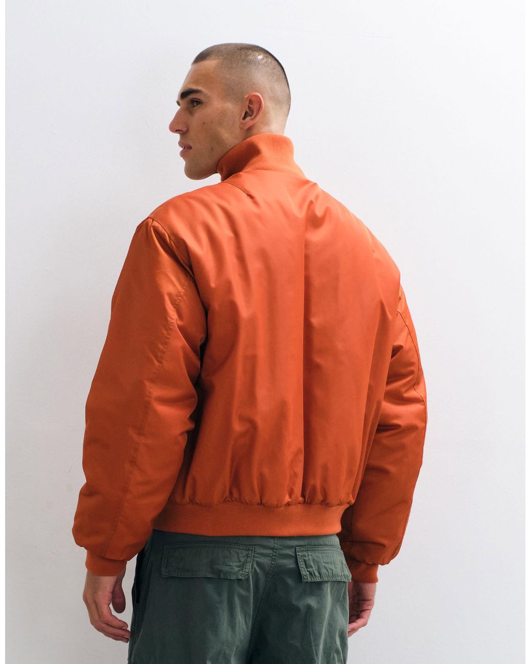 ASOS Orange Bomber Jacket for men