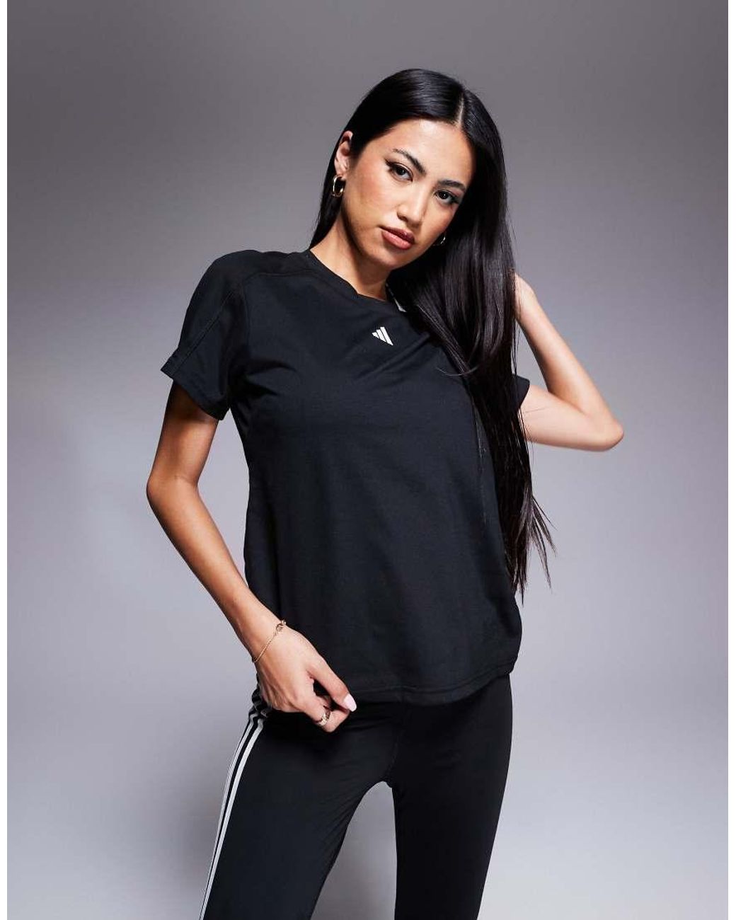 Adidas Originals Black Adidas Training Train Essentials T-shirt