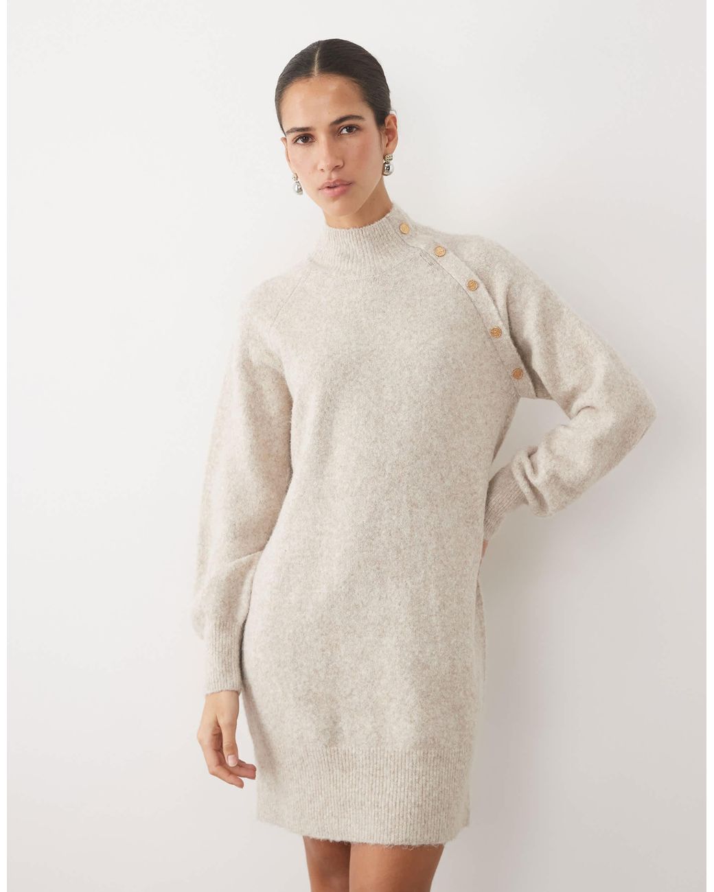 Vila Natural – mini-strickkleid