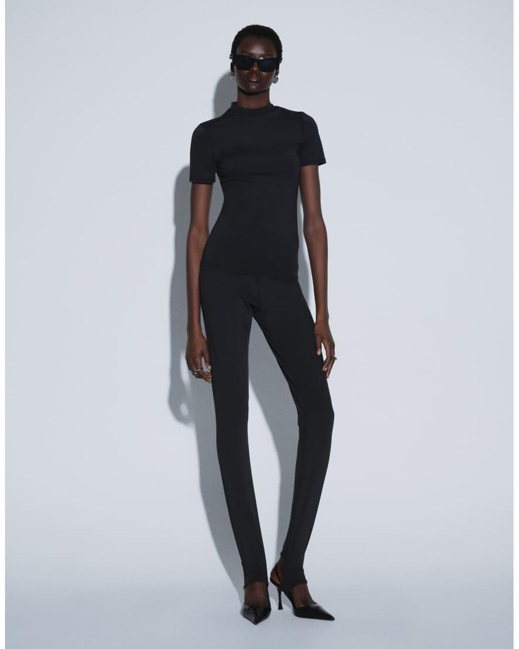 ASOS Blue Ttya High Neck Jersey Top