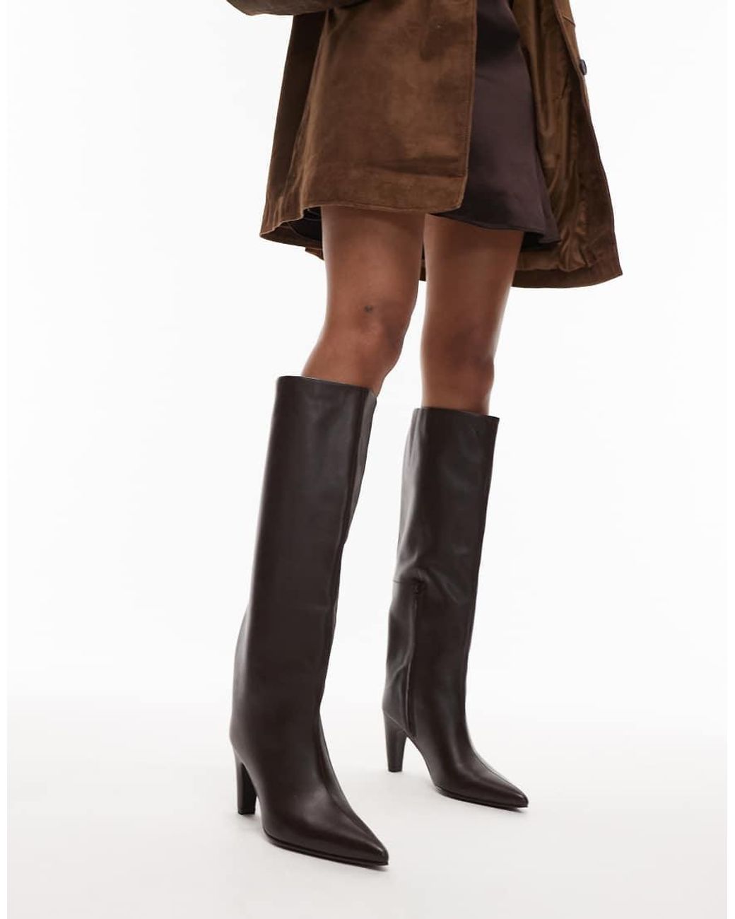 Bronx Natural Low Jadey Knee Boots